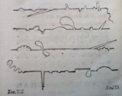 Tristram Shandy V:152-3 (story lines, 1762)